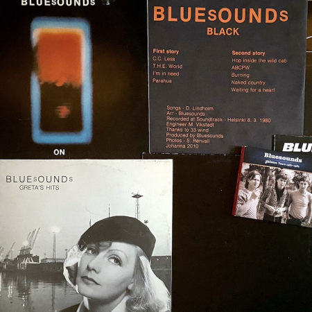 Ari Väntänen ja Levyhyllyt • Bluesounds riisui rockin juurevaksi mutta moderniksi • 1979–1982 • Kuva: Bluesounds-kollaasi Tuomas Pelttari