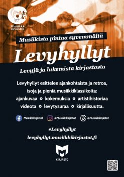 Levyhyllyt-juliste 2015. Harri Oksanen & Tuomas Pelttari