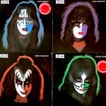 Kiss-jäsenten Ace Frehley, Paul Stanley, Peter Criss ja Gene Simmons sooloalbumit julkaistiin vuonna 1978. Kollaasi: Marko Niemelä